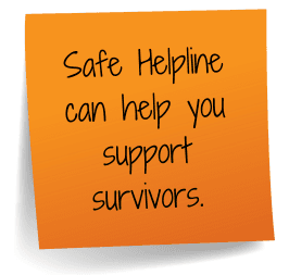 Safe Helpline is here for you