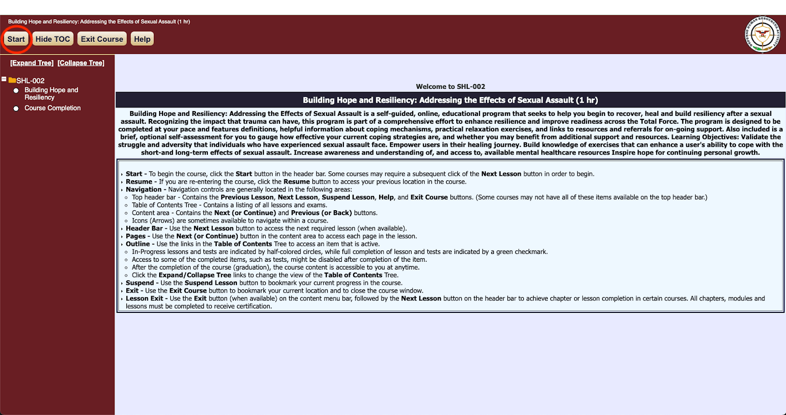 JKO Course Start Image